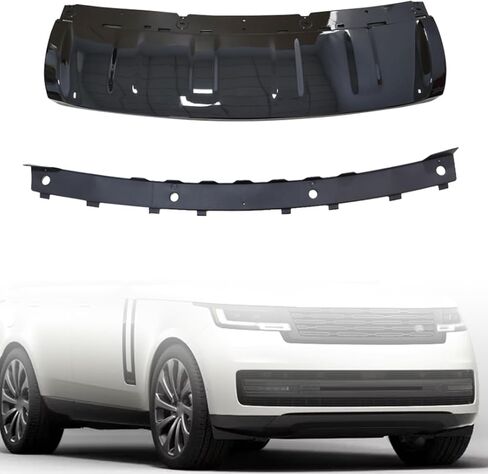 FZJDSD Gloss Black 2PCS Front Bumper Skid Plate Cover Trim LR109870 Compatible with Land Rover Range Sport 2018-2022 in Kuwait