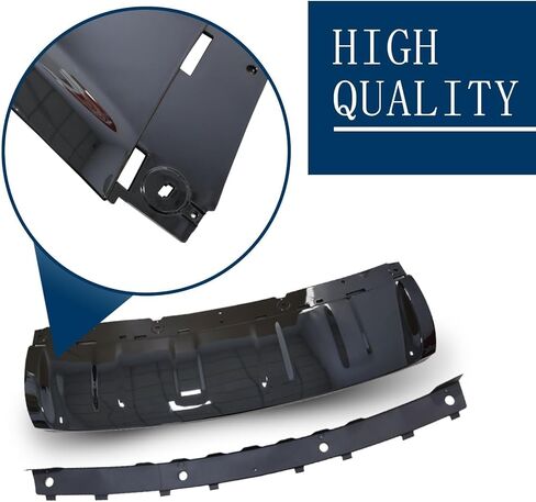 FZJDSD Gloss Black 2PCS Front Bumper Skid Plate Cover Trim LR109870 Compatible with Land Rover Range Sport 2018-2022 in Kuwait