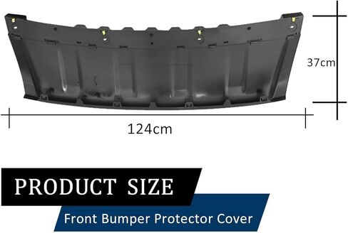 FZJDSD Gloss Black 2PCS Front Bumper Skid Plate Cover Trim LR109870 Compatible with Land Rover Range Sport 2018-2022 in Kuwait