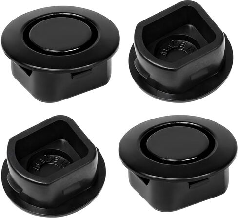 4 PCS Car Rear Bumper Radar Hole Cover, 25-26mm Dustproof Plastic Hole Plugs for Bumper Protection, Waterproof Auto Body Holes Plugs for Sedan Pickup SUV, Car Accessories in Saudi Arabia
