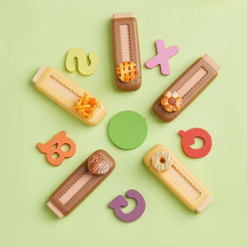 5 Pcs Bread Retractable Erasers, Cute Food Rubber Push-Pull Eraser Kawaii Bread Pencil Erasers for Kids Boys Girls Students School Office Supply Stationery Classroom Gifts in Saudi Arabia
