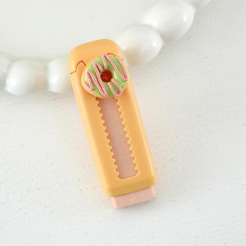 5 Pcs Bread Retractable Erasers, Cute Food Rubber Push-Pull Eraser Kawaii Bread Pencil Erasers for Kids Boys Girls Students School Office Supply Stationery Classroom Gifts in Saudi Arabia