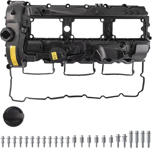 غطاء صمام المحرك KUIPERAUTO متوافق مع BMW N55 X3 X5 X6 335i 535i 740i 640i 135i 2011-2018 يستبدل 11127570292 264-937 in Kuwait