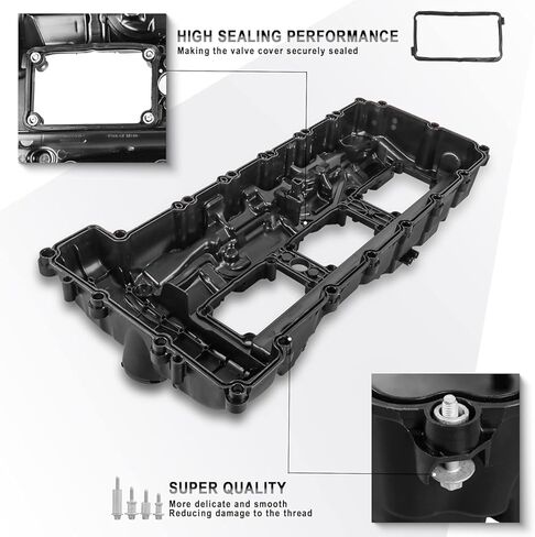 غطاء صمام المحرك KUIPERAUTO متوافق مع BMW N55 X3 X5 X6 335i 535i 740i 640i 135i 2011-2018 يستبدل 11127570292 264-937 in Kuwait