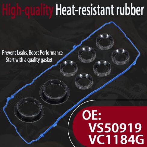 VC1184G Valve Cover Gasket Kit Replaces VS50919 – Compatible with 2016-2022 Dodge Durango, Jeep Grand Cherokee & Wrangler 3.6L Pentastar V6 – Fit Chrysler Pacifica, Voyager, Ram 1500 in Saudi Arabia