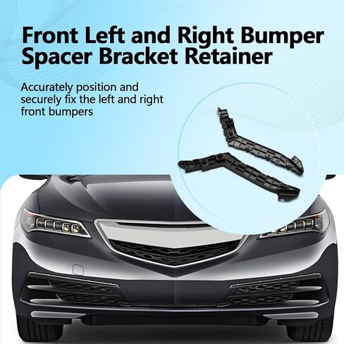 Front Left and Right Bumper Spacer Bracket Retainer Compatible with Acura TLX 2015 2016 2017 Replaces 71193-TZ3-A00 in Kuwait