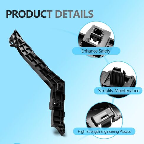 Front Left and Right Bumper Spacer Bracket Retainer Compatible with Acura TLX 2015 2016 2017 Replaces 71193-TZ3-A00 in Kuwait