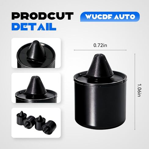 W705903S300 4Pcs Automotive Exterior Rubber Bumpers 16.5MM Stop Cushion Repair for Ford F150 Ranger 2004-2011 Lincoln,2001-2007 Escape Replaces# 9XG05903X0 in Saudi Arabia