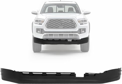 KUAFU Front Bumper Valance Panel Compatible with 2016-2023 Toyota Tacoma Replacement for 5385104070 TO1093130 Air Dam Deflector Lower Bumper Spoiler Valance Plastic Textured Black in Kuwait