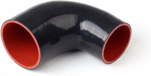90 Degree Elbow Reducer Silicone Coupler Hose, 3 to 3.5 Inch, 3-Ply, 120mm Length, with T-Bolt Clamp, for Turbo/Intercooler/Intake Piping in Saudi Arabia