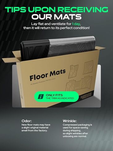 YHTAUTO Cargo Mat Compatible with Kia K5 2021-2026 (FWD) & Hyundai Sonata 2020-2026 (5 Seats), TPE Floor Liners All-Weather Protection Custom Fit, Cargo Mat, Black in Kuwait
