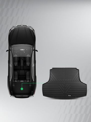 YHTAUTO Cargo Mat Compatible with Kia K5 2021-2026 (FWD) & Hyundai Sonata 2020-2026 (5 Seats), TPE Floor Liners All-Weather Protection Custom Fit, Cargo Mat, Black in Kuwait