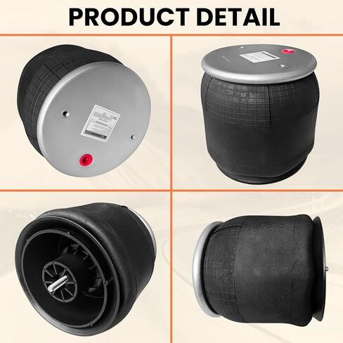 حقيبة الربيع الهوائية MILLISEC المتوافقة مع شاحنات Freightliner OE تحل محل Firestone W01-358-8813، 1T15M-4، Contitech 910-12P577 in Kuwait