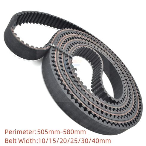 for Lengt 505/510/515/520/525/530/535/540/545/550/555/560/565/570/575/580mm Width 10-40mm HTD 5M Rubber Engine Drive Belt(20mm/5M-575mm) in Kuwait