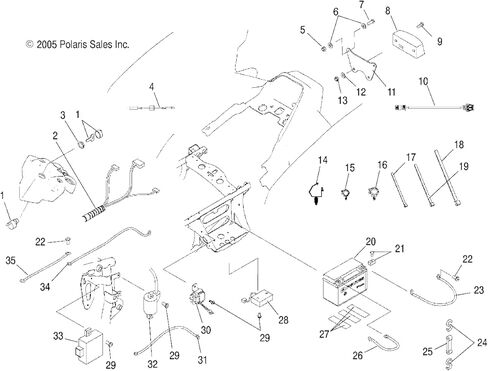 Polaris 5812681 Tail Light Electrical Mount Predator Limited 500 2005-2006 in Kuwait