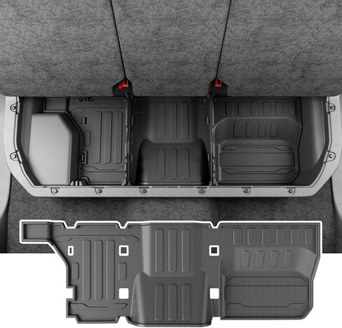 حصيرة تخزين الصف الثاني تحت المقعد متوافقة مع 2022-2026 Toyota Tundra منظم أسفل المقعد وبطانة تخزين بديلة لملحقات Toyota Tundra 2022-2026 in Kuwait