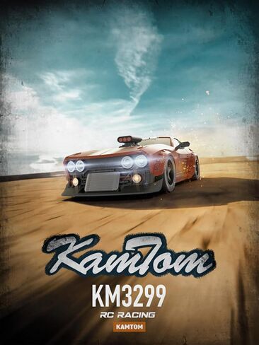 KM3299 سيارة التحكم عن بعد RC الانجراف سيارة، 4WD RC سيارات مركبة مع ESP الدوران، LED المصابيح الأمامية عجلة الانجراف، 1:32 عالية السرعة سباق RC سيارة الهدايا للبالغين in Kuwait