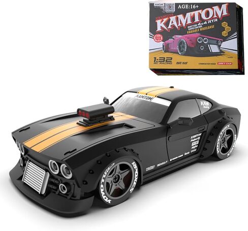 KM3299 سيارة التحكم عن بعد RC الانجراف سيارة، 4WD RC سيارات مركبة مع ESP الدوران، LED المصابيح الأمامية عجلة الانجراف، 1:32 عالية السرعة سباق RC سيارة الهدايا للبالغين in Kuwait