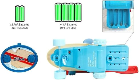 Jada Surfer Stitch RC - لعبة تحكم لاسلكي مقاس 10 بوصات مع ميزة الدوران بزاوية 360 درجة والضبط الذاتي - Disney Lilo & Stitch - هدية ممتعة للأطفال ومحبي الأفلام - للأعمار من 3 سنوات فما فوق in Kuwait