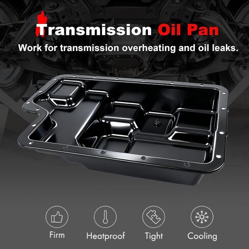 265-822 Transmission Oil Pan & Drain Plug Compatible with Ford F250 F350 E150 E350 Excursion F53 2003-2007 Replace 3C3Z-7A194-AA in Kuwait
