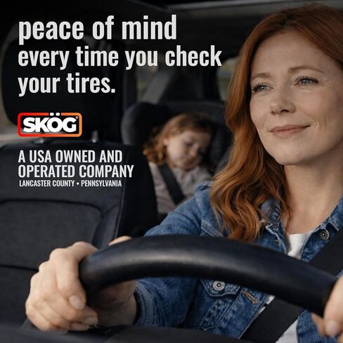 SKÖG Dual-Needle Tire Pressure Gauge 100 PSI | Leak-Free RatchetSeal Patented Quick-Connect | Cars, Trucks, Motorcycles, Bicycles | Battery Free in Saudi Arabia