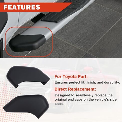 PT925-34222-EC Step Board Black End Caps Kit Compatible with Toyota Tundra 2022 2023 2024 2025 Running Board End Caps（2pcs） in Saudi Arabia