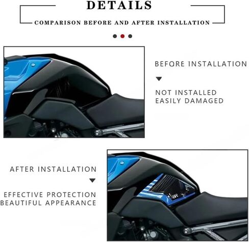 Motorcycle Fuel Tank Pad Protector for Suzuki GSX 8R GSX-8R 2024 Motorcycle Gas Tank Protector Tank Pad Motorcycle Accessories 3D Sticker Protection Stickers in Kuwait
