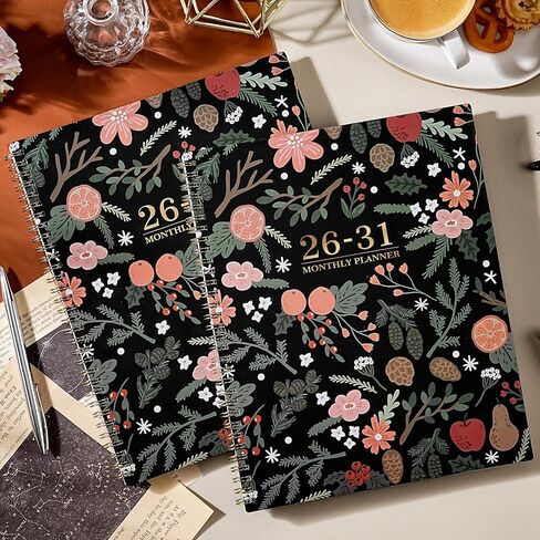 2022-2023 Monthly Planner - 18-Month Planner with Tabs, Pocket, Label, Contacts and Passwords, 8.5" x 11", Jul. 2022 - Dec. 2023, Twin-Wire Binding - Purple by Artfan in Saudi Arabia