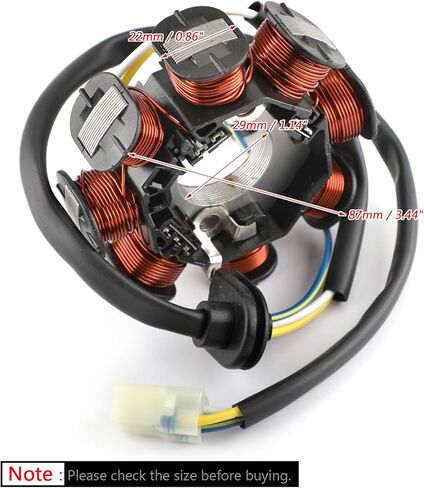 Magneto Generator Stator Coil Fit for Kawasaki KFX90 KSF90 2007-2020, for Kymco Mongoose 90 2007-2018 21003-Y002 31120-LBD4-900 in Kuwait