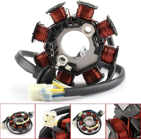 Magneto Generator Stator Coil Fit for Kawasaki KFX90 KSF90 2007-2020, for Kymco Mongoose 90 2007-2018 21003-Y002 31120-LBD4-900 in Kuwait