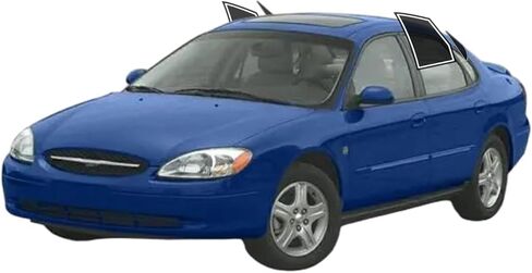 Precut Window Tint Film for Ford Taurus Sedan 2000-2004 All Side+Rear Windshield 10% VLT 2Ply Anti-Shatter, UV Block, Privacy Protection, Easy Install, No Trimming Needed,Heat & Glare Reduction in Kuwait