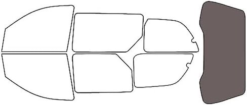 Rvinyl Window Tint Kit Compatible with Ford Windstar 2003 Installation Kit (Complete) in Kuwait