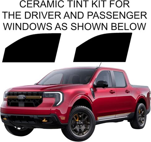 Factor Precut Ceramic Tint for Ford Maverick 2022-2026 to Block Over 99% Harmful UV Rays 2mil Thick Shop Grade Use Superior Heat Rejection, Professional Finish (15% All) in Kuwait