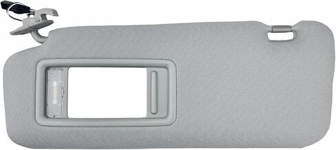 Sun Visor Pair Compatible with 2010-2015 Mazda CX-9 (Illuminated) - Driver & Passenger Side Replacement Kit w/Clips, Screws, Manual- Replaces TD11-69-320C-75(Color Gray) in Kuwait