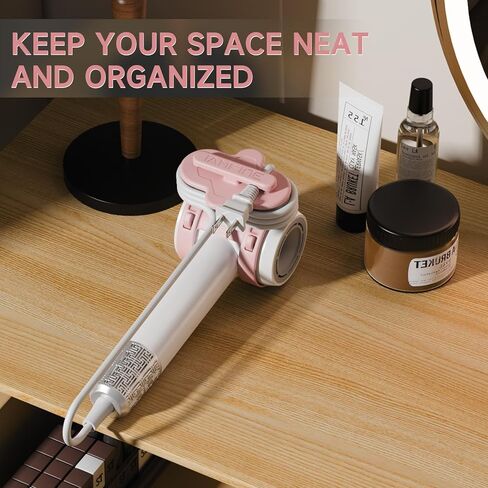 Cord Organizer Strap for Hair Dryer, Innovative Hair Dryer Cord Adjustable Organizer Straps, Soft Silicone Winder Organizer Wire Wrapper, Compatible with Most Hair Dryers (Dark Gray) in Saudi Arabia