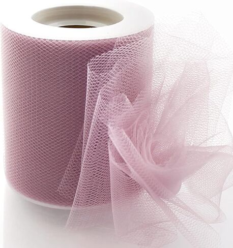 3" Premium Tulle Fabric Roll for Crafts, Wedding, Party Decorations, Gifts - White 25 Yard Spool in Kuwait