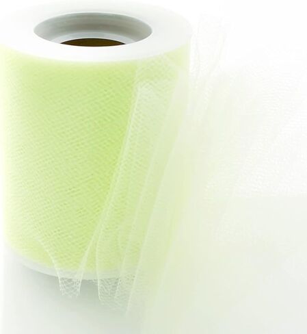 3" Premium Tulle Fabric Roll for Crafts, Wedding, Party Decorations, Gifts - White 25 Yard Spool in Kuwait