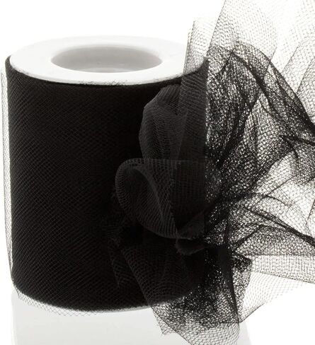 3" Premium Tulle Fabric Roll for Crafts, Wedding, Party Decorations, Gifts - White 25 Yard Spool in Kuwait