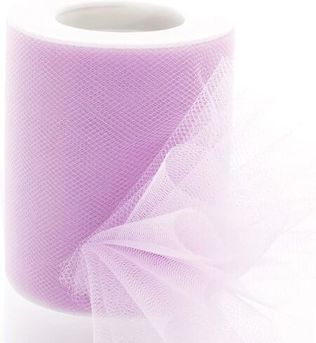 3" Premium Tulle Fabric Roll for Crafts, Wedding, Party Decorations, Gifts - White 25 Yard Spool in Kuwait