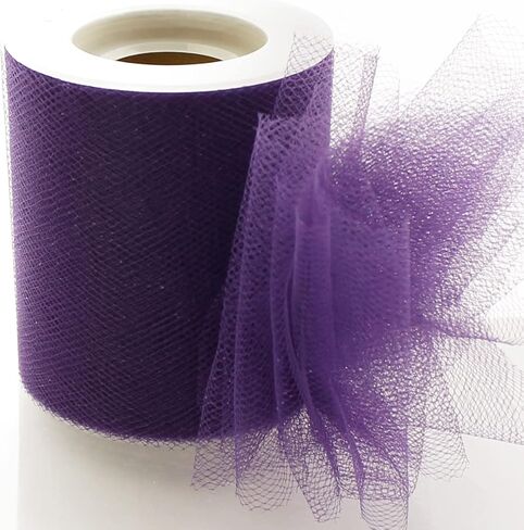 3" Premium Tulle Fabric Roll for Crafts, Wedding, Party Decorations, Gifts - White 25 Yard Spool in Kuwait