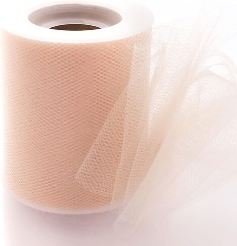 3" Premium Tulle Fabric Roll for Crafts, Wedding, Party Decorations, Gifts - White 25 Yard Spool in Kuwait