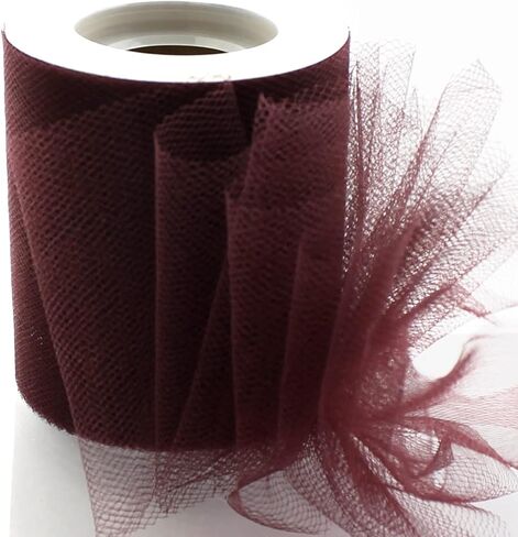 3" Premium Tulle Fabric Roll for Crafts, Wedding, Party Decorations, Gifts - White 25 Yard Spool in Kuwait
