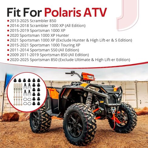 JAVIK 4 قطعة جلبة أمامية على شكل حرف A مع مجموعة وصلات كروية لـ Polaris Sportsman 550 850 Scrambler 850 1000 XP 2009-2025 O.E.M #5137346 in Kuwait