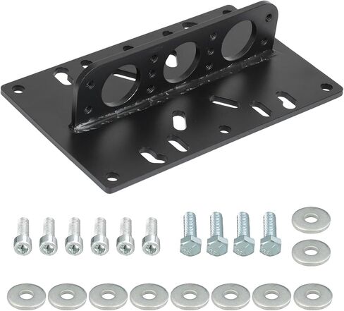 Heavy Duty LS Engine Lift Plate - Universal Engine Hoist Plate for LS/SBC/BBC/Ford Engines, 3 Lift Points Angle Adjustment, 6mm Alloy Steel with Complete Hardware Kit in Saudi Arabia
