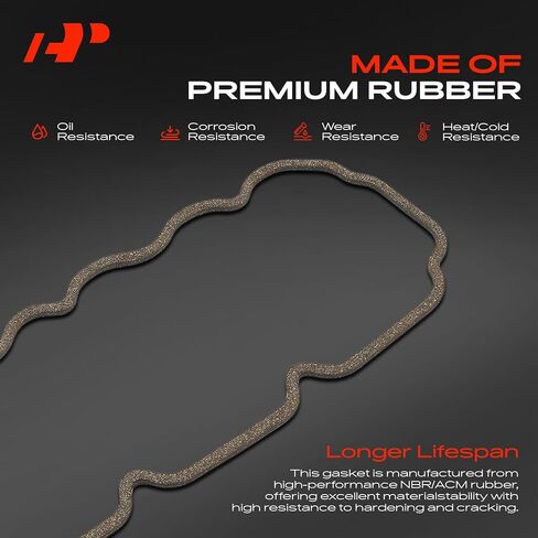 حشية غطاء صمام المحرك A-Premium متوافقة مع سلسلة Jeep YJ Wrangler 1991-1995، سلسلة XJ Cherokee 1991-1996، سلسلة MJ Comanche 1991-1992 ودودج داكوتا 1996، 2.5 لتر in Kuwait