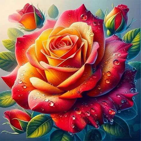 OJTOYART Vase Pink Flowers Diamond Art Kits for Adults,5D Diamond Painting Kits for Beginner,Full Drill Round Paint by Diamonds,DIY Diamond Dots with Gem Art Craft Home Decor 12 X 16Inch in Kuwait