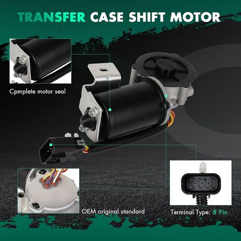SCITOO 600-943 4WD Transfer Case Motor Replacement for 2006 For Hummer H3 3.5L,2007-2010 For Hummer H3 3.7L,2008-2010 For Hummer H3 5.3L,2009 2010 For Hummer H3T 3.7L,2009 2010 For Hummer H3T 5.3L in Kuwait
