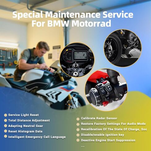 OBD2 Diagnostic Tool for BMW Motorcycles, SC530 Pro Full System Diagnosis Code Reader with Active Tests, Reset & Service Functions (ABS Bleed, ASC, RDC, Throttle, Injector, Transmission & More) in Saudi Arabia