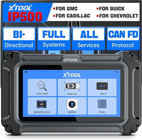 XTOOL IP500 for GM OBD2 Scanner, Bidirectional Scan Tool with Full Systems Diagnostic for Buick/Chevy/Cadillac/GMC, Diagnostic Scanner with All Services-Oil/ABS Bleed/Crank Relearn, Lifetime Update in Kuwait