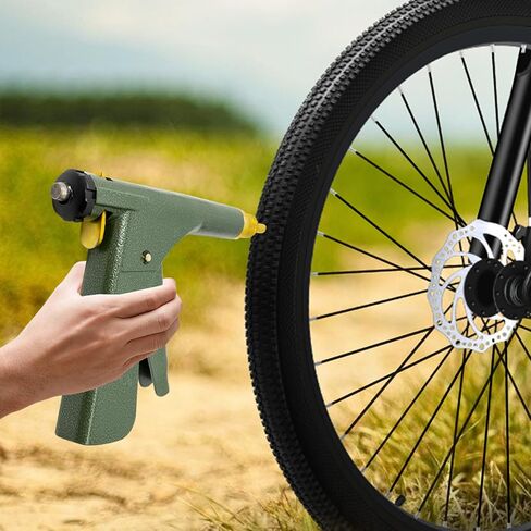 Portable Tire Repair Gun, Puncture Fix Tool Sealing Applicator Inflator Kit Plug Patch Device, Mushroom Head Bullet Insertion Equipment for Car Motorcycle Tubeless Tire Quick Repair in Saudi Arabia